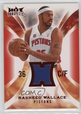2008-09 Fleer Hot Prospects Hot Materials Red 21/25 Rasheed Wallace #HM-RW 2b6