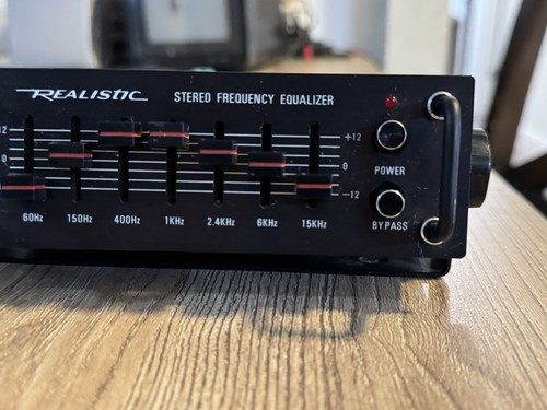 VINTAGE REALISTIC 7 BAND STEREO FREQUENCY EQUALIZER 12-1867 *FAST SHIPPING* - Picture 9 of 15
