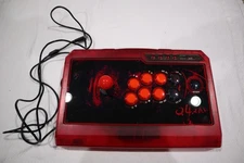 Qanba Q4RAF Ice Red Fightstick for PS3, Xbox 360, PC with carrying backpack