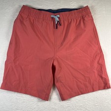 Southern Tide Swim Trunks Boys Large Coral Elastic Waist Mesh Lined Quick Dry