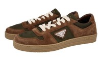 Prada Wildleder / Nylon Downtown Sneaker - 2EE364 - Braun - NEU - 9 43