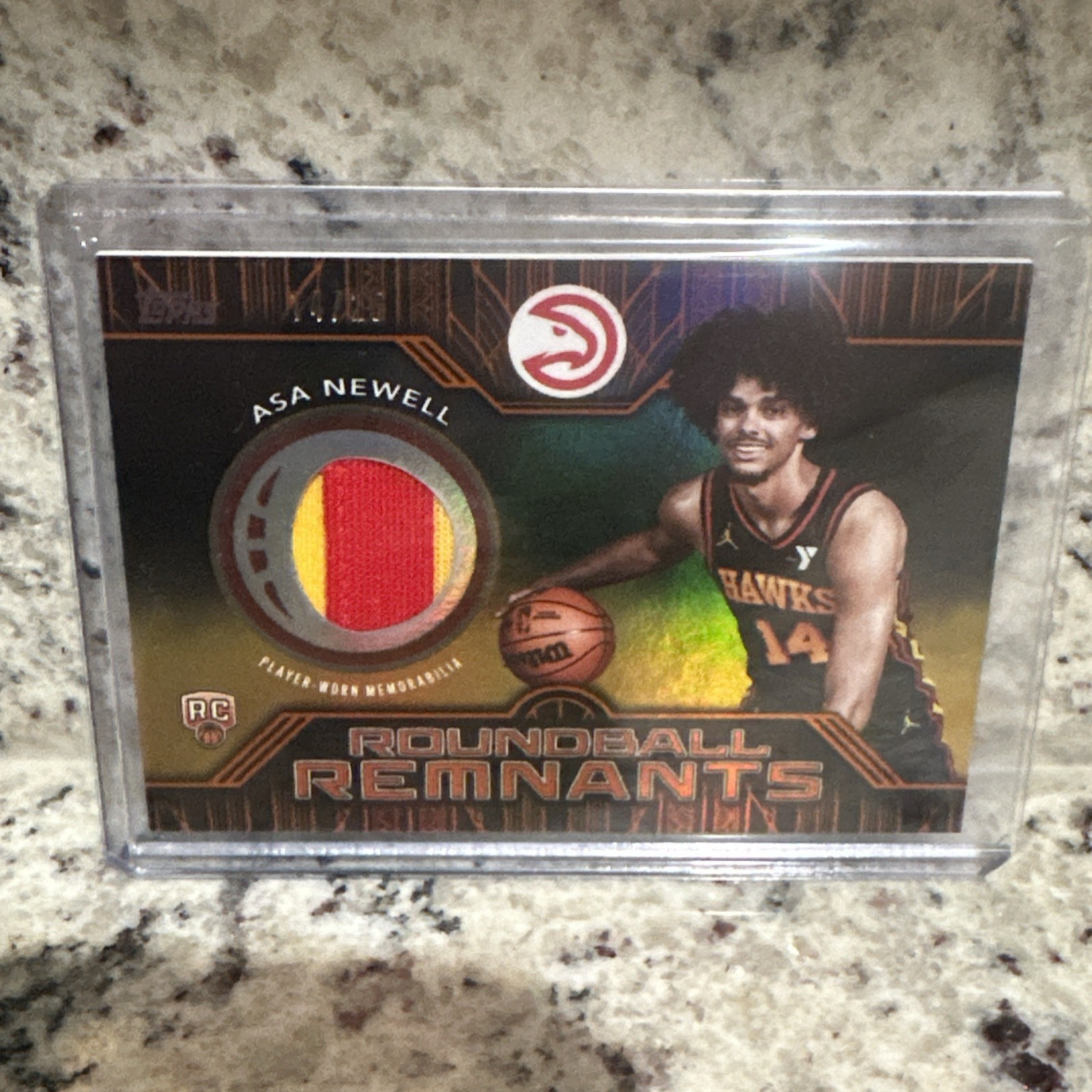 2025-26 Topps - Rookie Roundball Remnants Asa Newell #RRR-AN (MEM, RC) #14/25