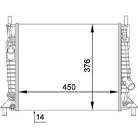 KüHler MotorküHlung Mahle CR 1352 000P FüR Ford Focus C-Max II