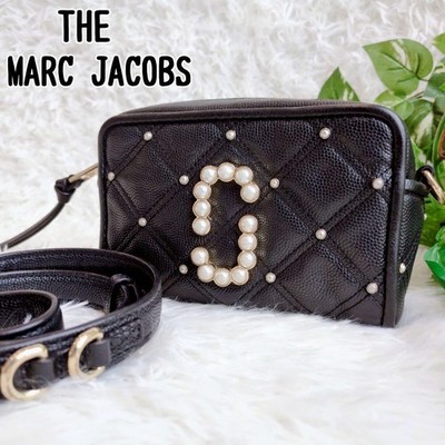 Marc Jacobs Soft Shot 17 Quilted Mini Shoulder Bag Black Limited