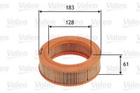 Luftfilter Valeo 585656 Filtereinsatz FüR Ford Triumph Escort Fiesta 1 AFH ATH 2