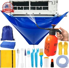 18Pcs Mini Split Cleaning Kit Bag with 2L Pressure Sprayer, PVC AC Clean