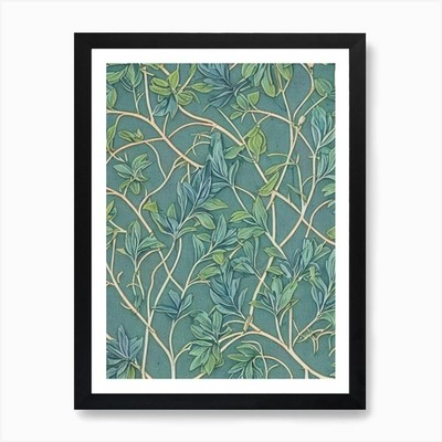 Eukalyptusbaum Vintage Botanisch A gerahmtes Wandbild Poster Leinwanddruck Bild