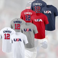 SALE ITEM! Kyle Schwar #12 USA Baseball 2026 World Baseball Name & Number Gifts