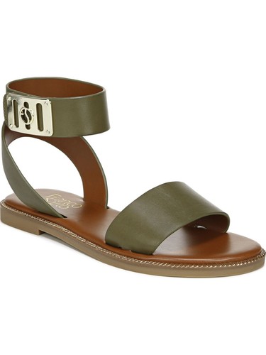 FRANCO SARTO Womens Green Koryn Open Toe Block Heel Sandals Shoes 9.5 M