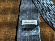 Joseph Feiss International Blue Pattern Silk Tie New Without Tags