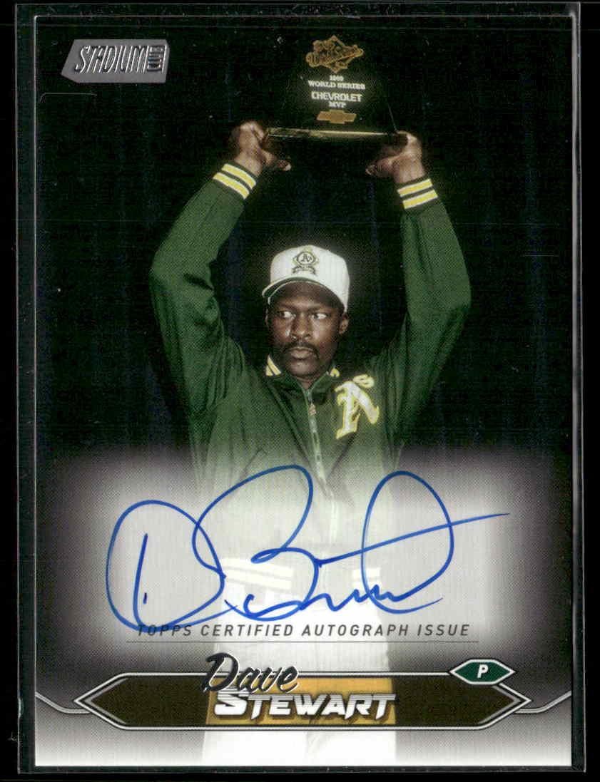 2024 Stadium Club #SCBA-DST Dave Stewart Autographs