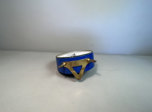 Blessing | Tischuhr Wecker Reisewecker | Blau | Vintage | #M3 - Bild 5 von 5