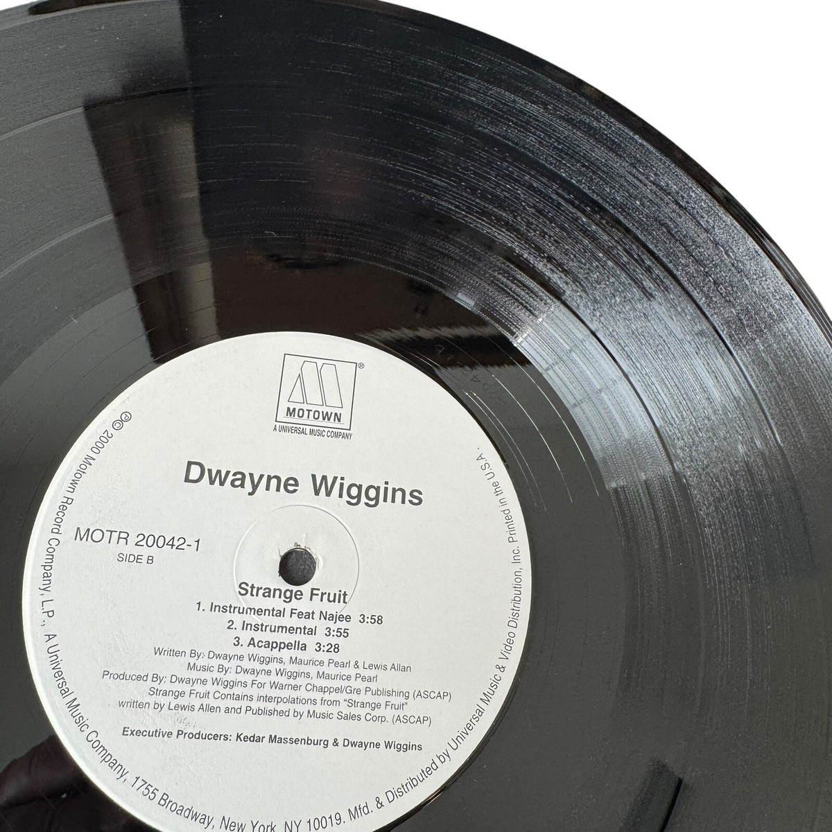 Dwayne Wiggins Strange Fruit LP Vinyl Record Album 12