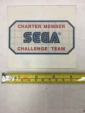 Vintage Sega Challenge Team Charter Member Iron On - 1988 - SCARCE!