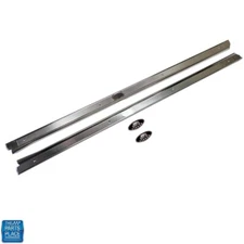 73-77 GM Door Sill Scuff Carpet Hold down Plates Plate GM 9873911 / 9873912 Pair