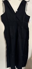 Old Navy Fit & Flare Sleeveless Tie Shoulder Smocked Maxi Dress Women’s Size XXL