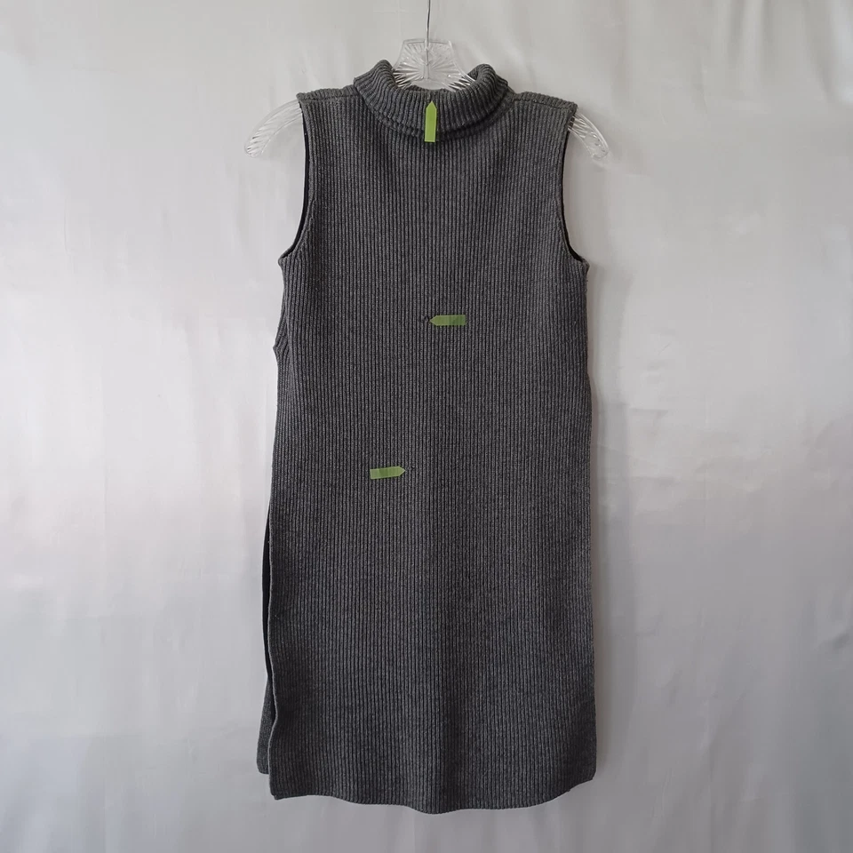 Vestido Bailey 44 Para Mujer XS Gris Acanalado Pullover Cuello Alto Sin Mangas Camisa Vestido Foto 2 de 4