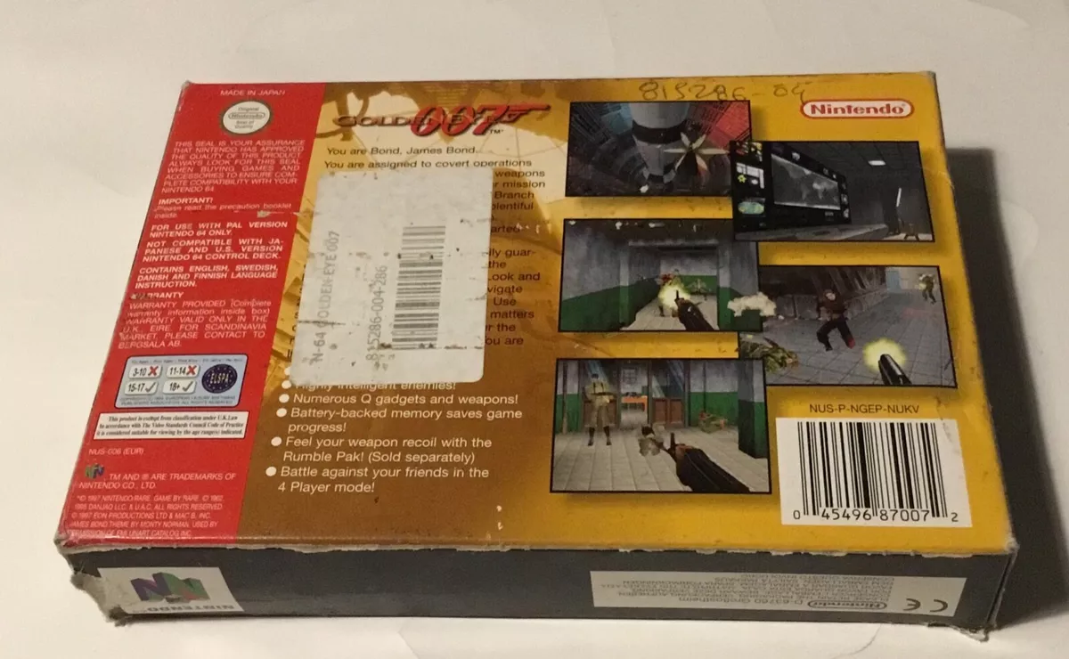 007 GoldenEye Prices PAL Nintendo 64