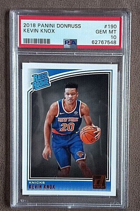 2018-19 Panini Donruss Kevin Knox Rated Rookie #190 ~ PSA Graded 10 Gem Mint