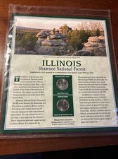 2016 25C Illinois Shawnee NP America the Beautiful Quarters & Stamps