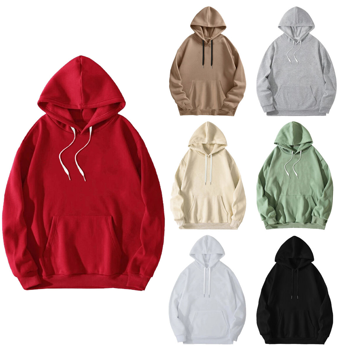 Casual Daily Solid Color Hollow Out Hooded Sweaters(6 Colors) Casual Daily Solid Color Hollow Out Hooded Sweaters(6 Colors)