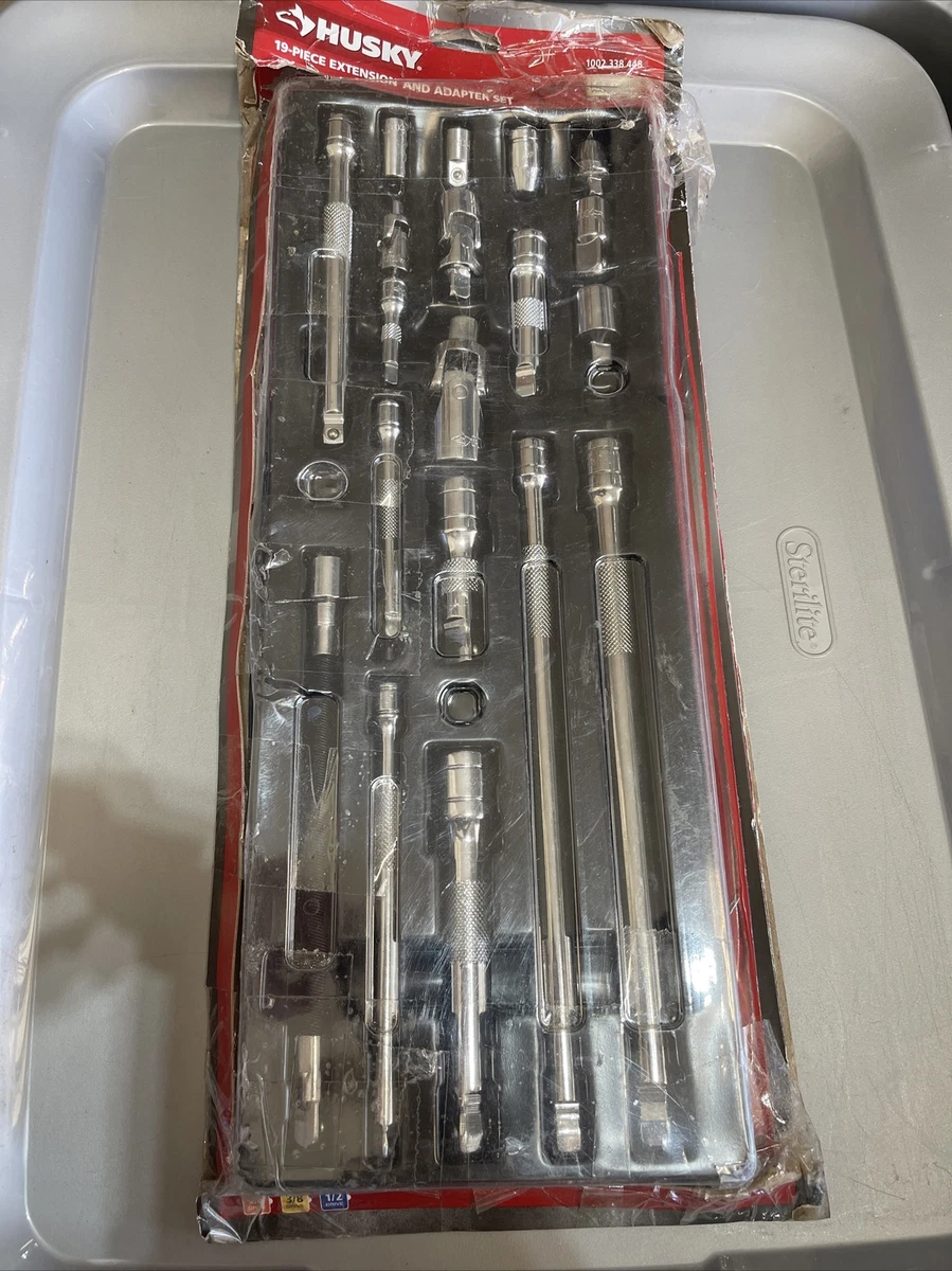 Husky 19 piece extension and adapter set deals