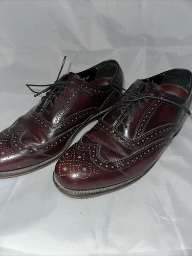 Vintage Florsheim Leather Western Designed Dress Shoes 7.5
