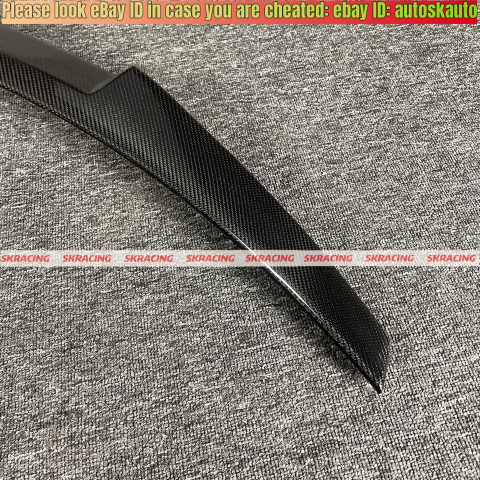 Fits For INFINITI Q70 Q70L 2015-2019 Rear Trunk Lip Wing Spoiler Carbon ...