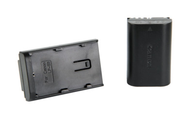Ledgo Adapterplatte für Canon LP-E6 Akku, adapter plate for batteries