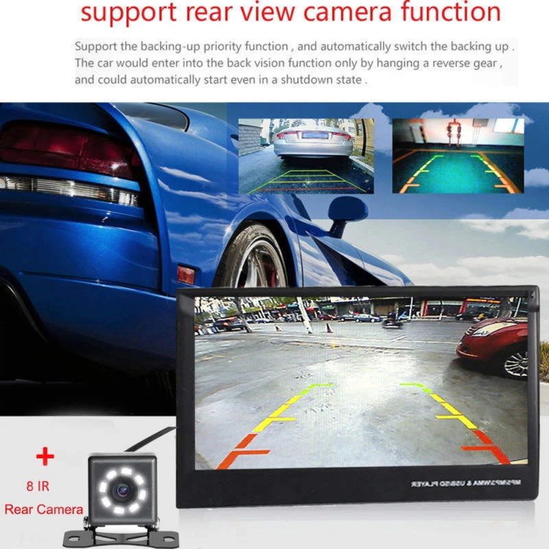 Autoradio 7" Touchscreen Bildschirm Bluetooth TF USB 1DIN Radio MP5 MP3 + Kamera - Bild 2 von 4