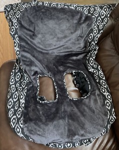 Shopping Cart Cover Baby Highchair Black & Gray Small Zipper Pocket
