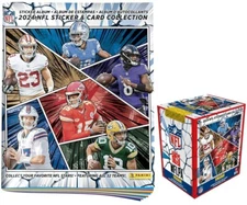 2024 Panini NFL Sticker Album & 50 Card/Sticker Pack Box | NEW