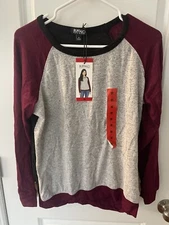 Buffalo David Bitton Burgundy Long Sleeve Shirt M