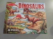 Melissa Doug Large Dinosaurs Floor Puzzle 421 2' X 3' 48 Pcs Complete Jigsaw