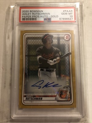 bowman adley rutschman paper /50 PSA10