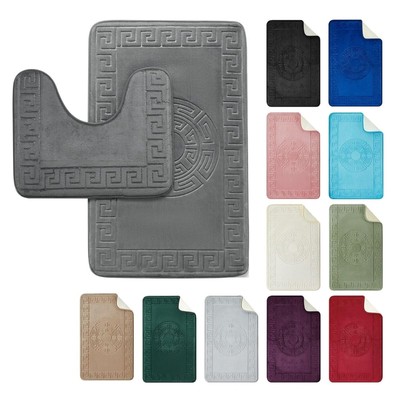 Griechische Memory Foam Badematte, rutschfeste Badematten, ultraweicher Komfort,
