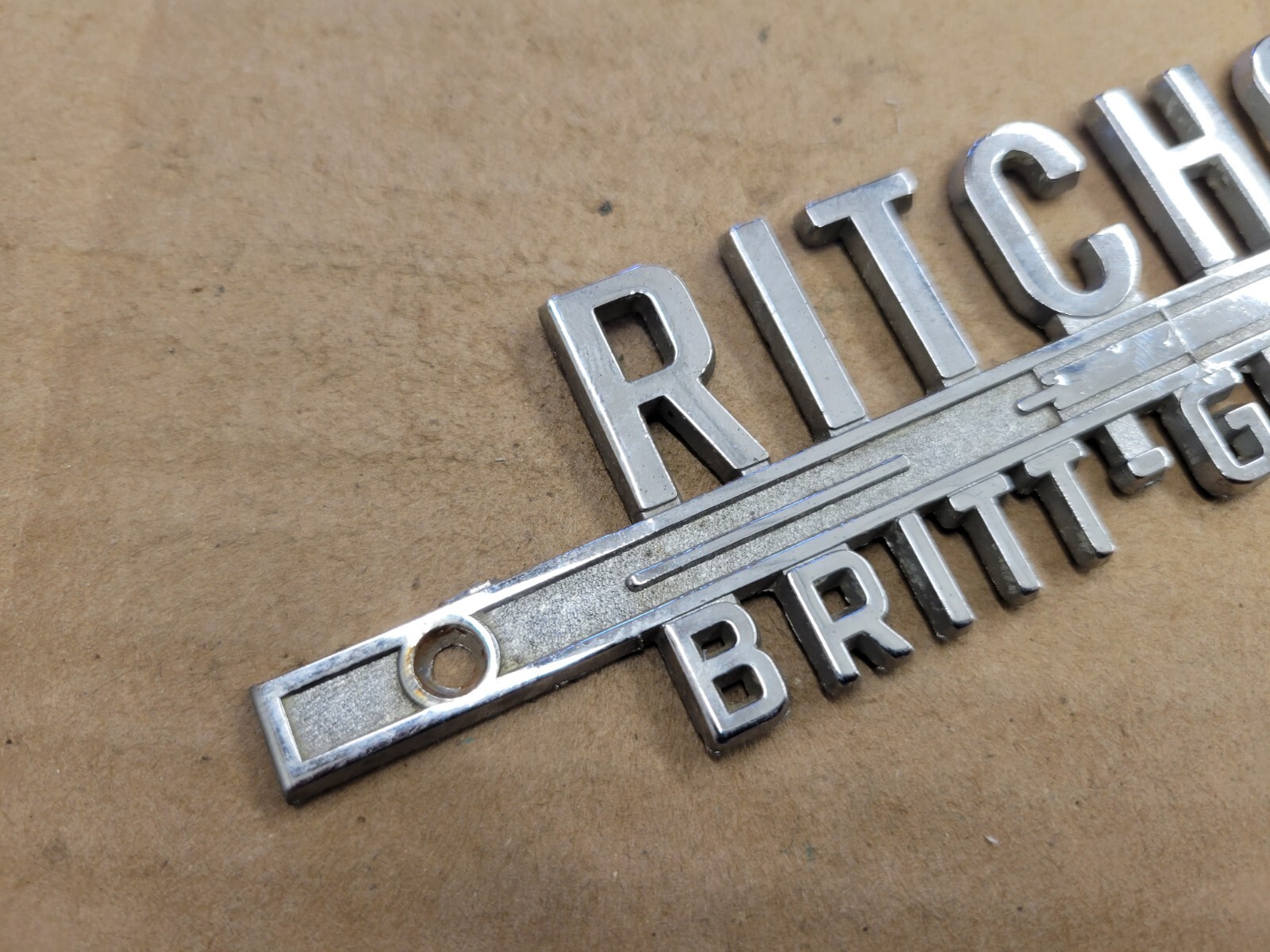 Pritchard Ford Britt Iowa IA Metal Car Dealership Emblem Badge Logo