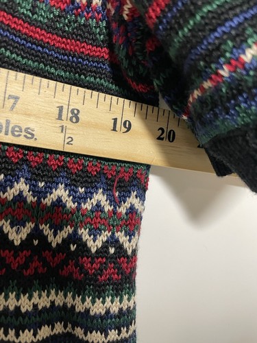 Lauren Ralph Lauren Black Label Short Sweater Size XXL Fair Isle Designer - Picture 6 of 7
