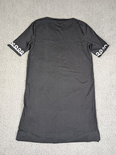 JONES NEW YORK Dress Black W/ White Collar Embroidery Stretch Sheath Dress Sz M - Picture 5 of 11