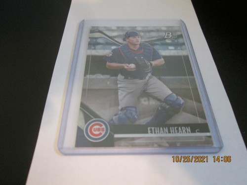 ETHAN HEARN 2021 BOWMAN PLATINUM ICE FOIL PARALLEL TOP PROSPECT CARD #TOP-35 - Picture 5 of 5