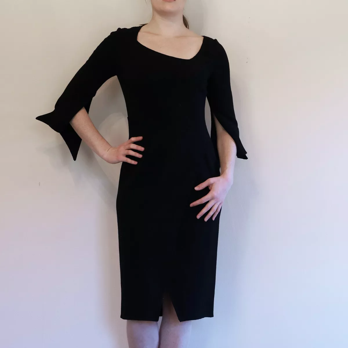 Oscar de la renta black hotsell cocktail dress