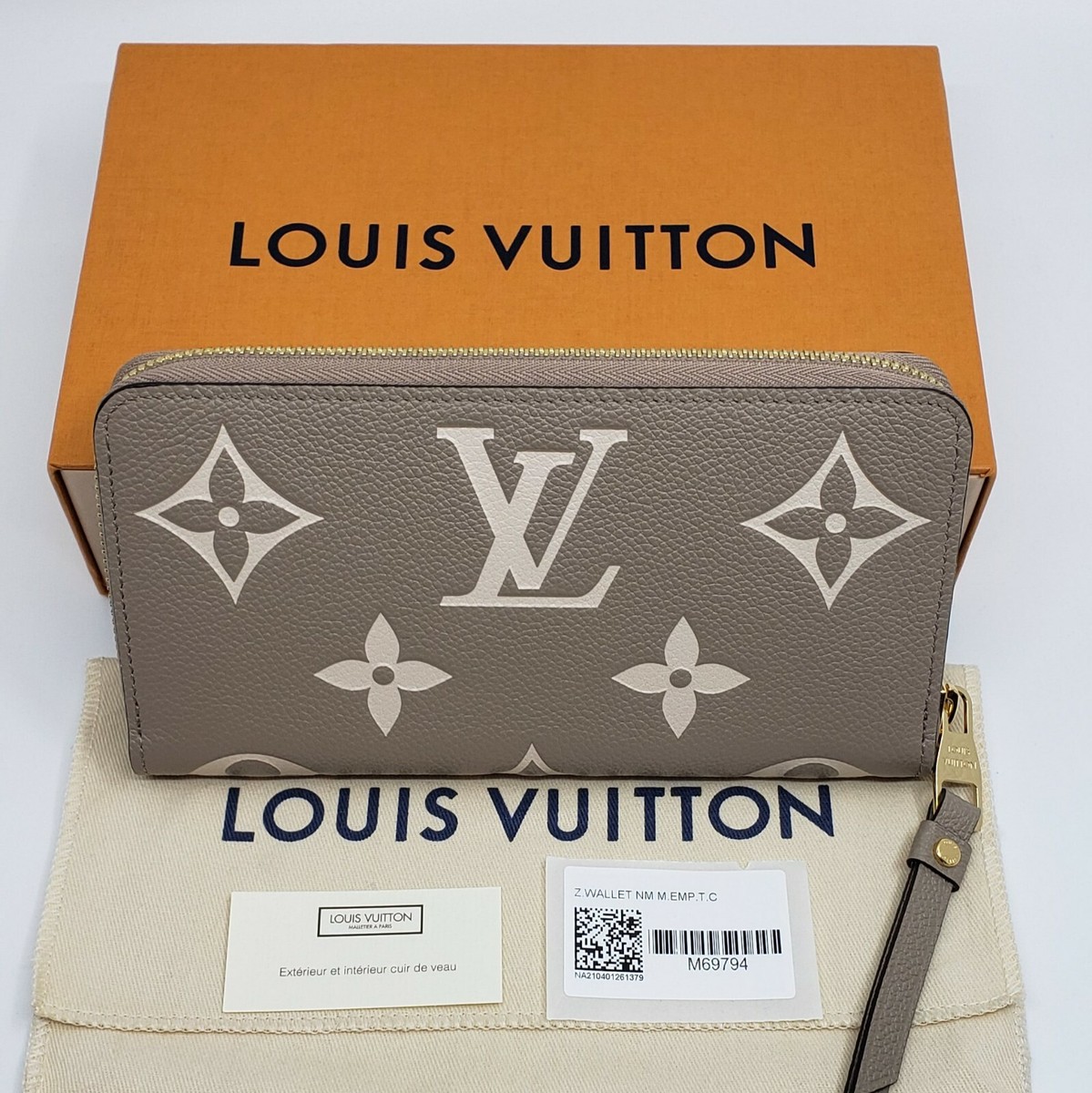 🍀NEW LOUIS VUITTON ZIPPY WALLET Bicolor Monogram Empreinte