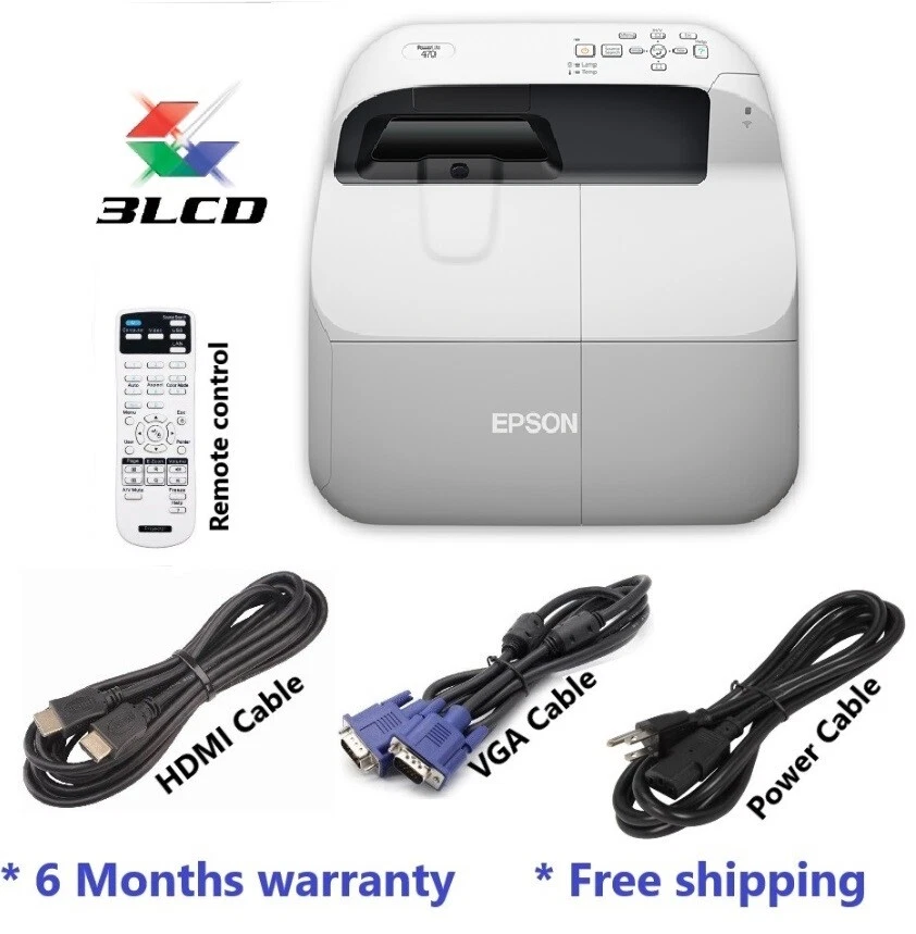 EPSON 470W SHORT THROW PROJECTOR (6 Months Warranty) - Image 2 of 4