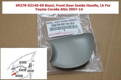 69278-02140-E0 Bezel Front Door Inside Handle LH For Toyota