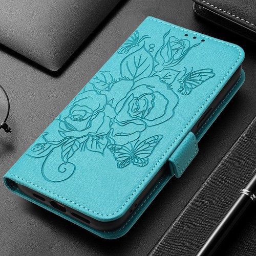 Rose Pattern Leather Flip Wallet Case Phone Case for iPhone 15 16 14 13 12 11 8 - Picture 12 of 18