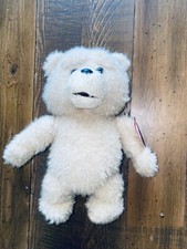 Ted Talking Plush 8  Teddy Bear Rare Working Movie Stuffed Animal Talks Sounds