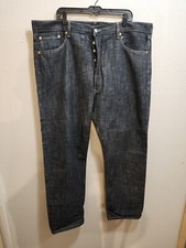 Vtg Nwot Mens Levi  s 501 Straight Fit Button Fly Charcoal Denim Jeans Size 42x32