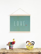 Love Sign, Modern Nursery Decor, Kid's Wall Art "Love", Love Decor, Home decor