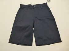 Old Navy Khaki Uniform Shorts Boys 16 Classic Navy Blue Adjustable Waist New