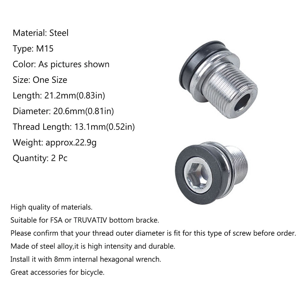 Bulloni Staffa Inferiore Staffa Inferiore Asse Vite Pedivella - Foto 7